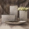 20 Inch Silver Organic Lace Vase