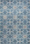 4 x 6 Small Contemporary Alpine Azure Blue Rug - Chelsea