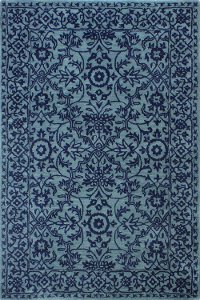 S185-BL-4X6-ST271 4 x 6 Small Contemporary Elsie Blue Rug - Chelsea