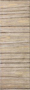 Contemporary Mitzi Taupe 8 Foot Runner Rug - Greenwich