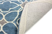 S185-AZ-2.6X8-ST261 Contemporary Alpine Azure Blue 8 Foot Runner Rug - Chelsea-3