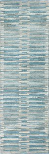 Contemporary Princeton Blue 8 Foot Runner Rug - Chelsea