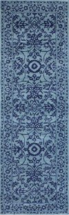 S185-BL-2.6X8-ST271 Contemporary Elsie Blue 8 Foot Runner Rug - Chelsea