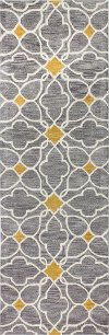 Contemporary Alpine Gray 8 Foot Runner Rug - Chelsea