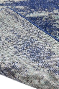 5 x 8 Medium Traditional Paola Blue and Gray Area Rug - Everek-2