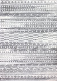 5 x 8 Medium Traditional Nisse Light Gray Area Rug - Everek-6