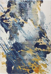 E110-IVBL-5X8-5341A 5 x 8 Medium Traditional Neda Ivory, Gold and Blue Rug - Everek-6