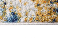 5 x 8 Medium Traditional Nikki Ivory, Gold and Blue Rug - Everek-6