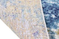 Everek 5 x 8 Medium Traditional Nikki Ivory, Gold and Blue Rug-4
