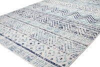 5 x 8 Medium Transitional Zeisha Blue and Ivory Area Rug - Mayfair-3