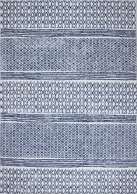 5 x 8 Medium Transitional Blue and Ivory Area Rug - Mayfair-1