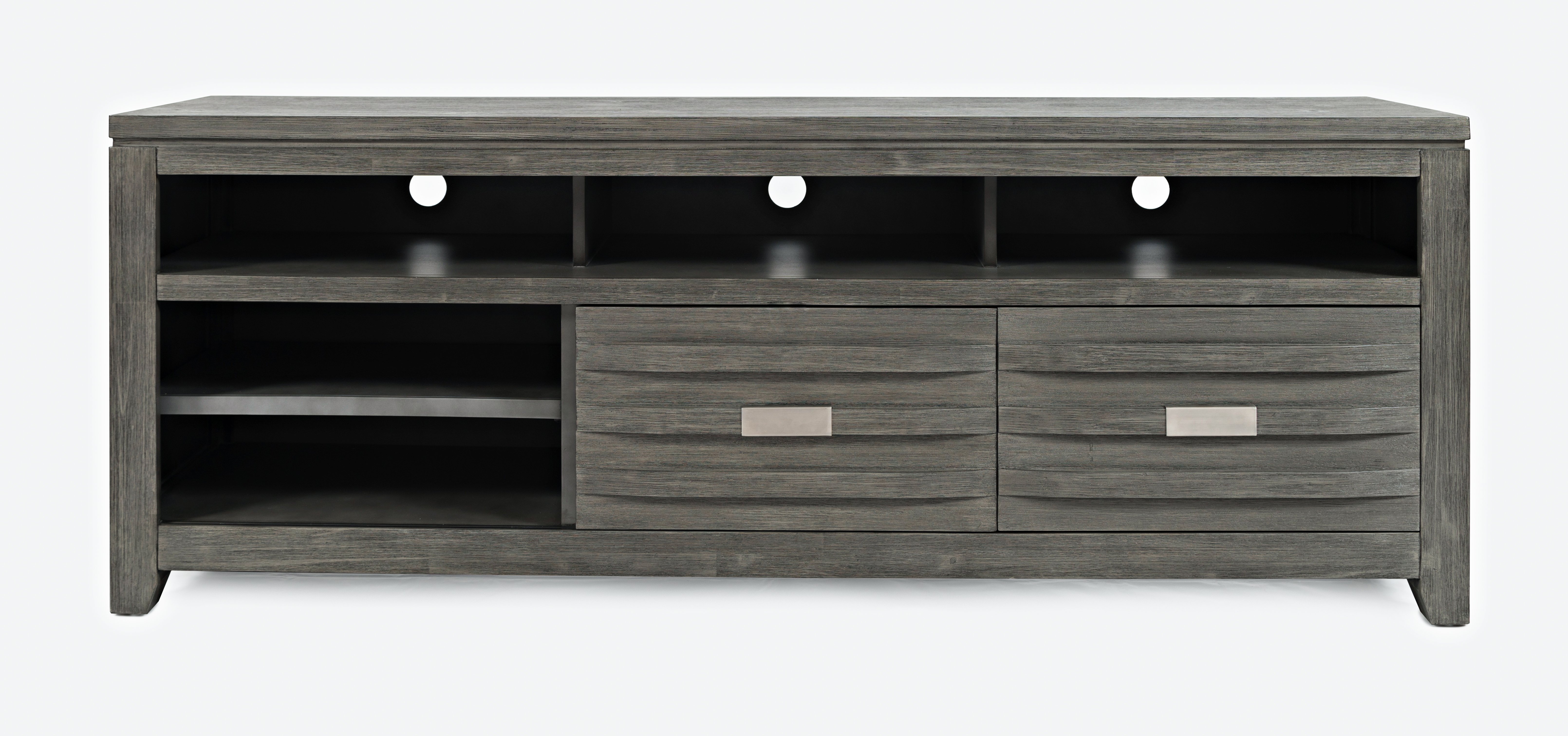 Brushed Gray Modern 70 Inch TV Stand - Altamonte-2