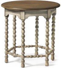 Antique White Lamp Table - Plymouth-3