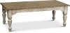 Antique White and Dark Brown Coffee Table - Plymouth