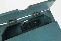 Aqua Blue Chairside Table - Craftsman-8