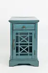 Craftsman Aqua Blue Side Table