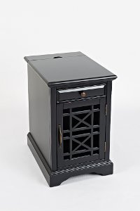 Black Chairside Table - Craftsman-1