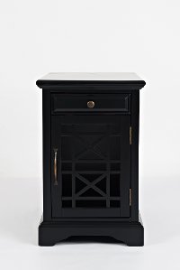 Black Chairside Table - Craftsman-7
