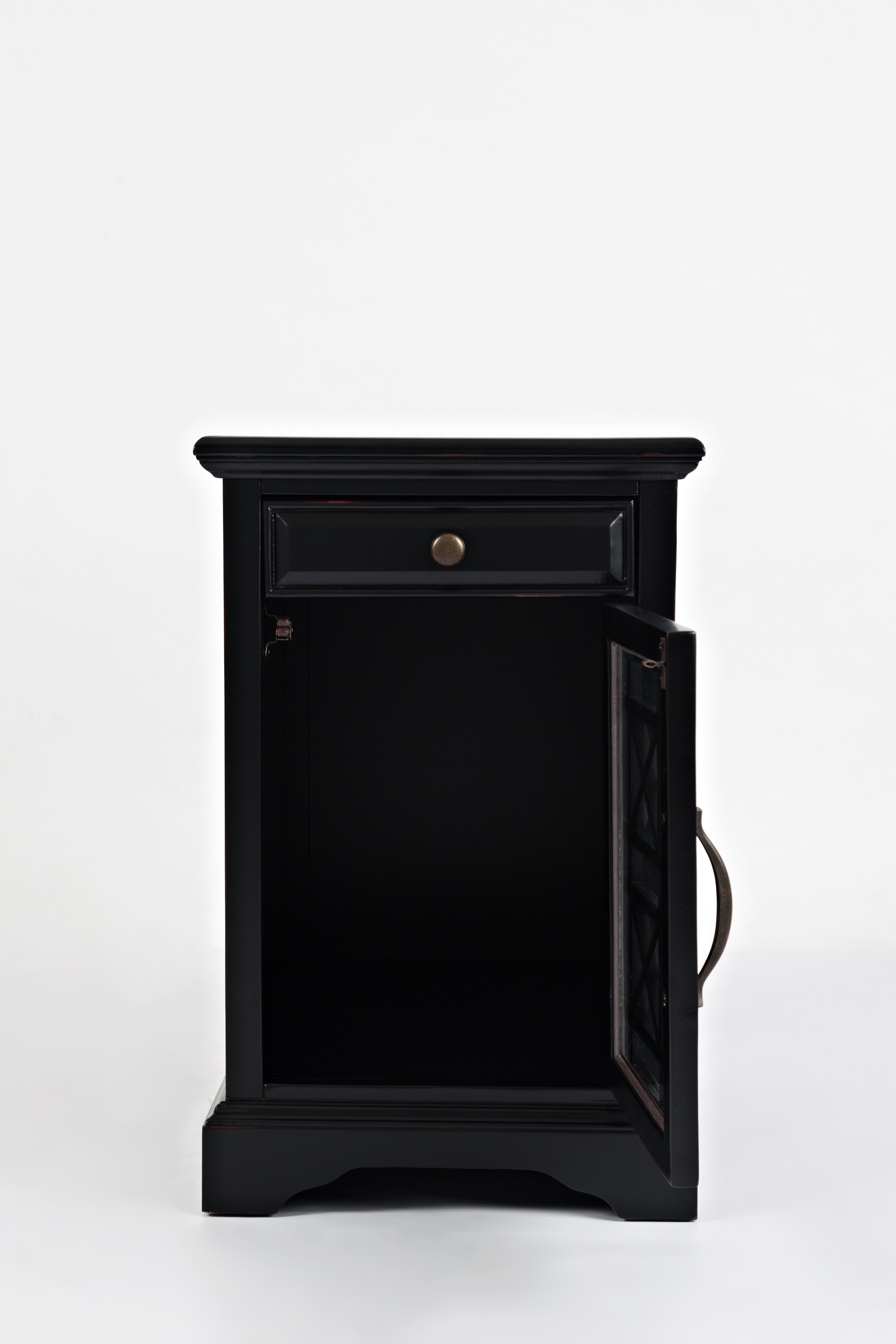 Craftsman Black Chairside Table-2