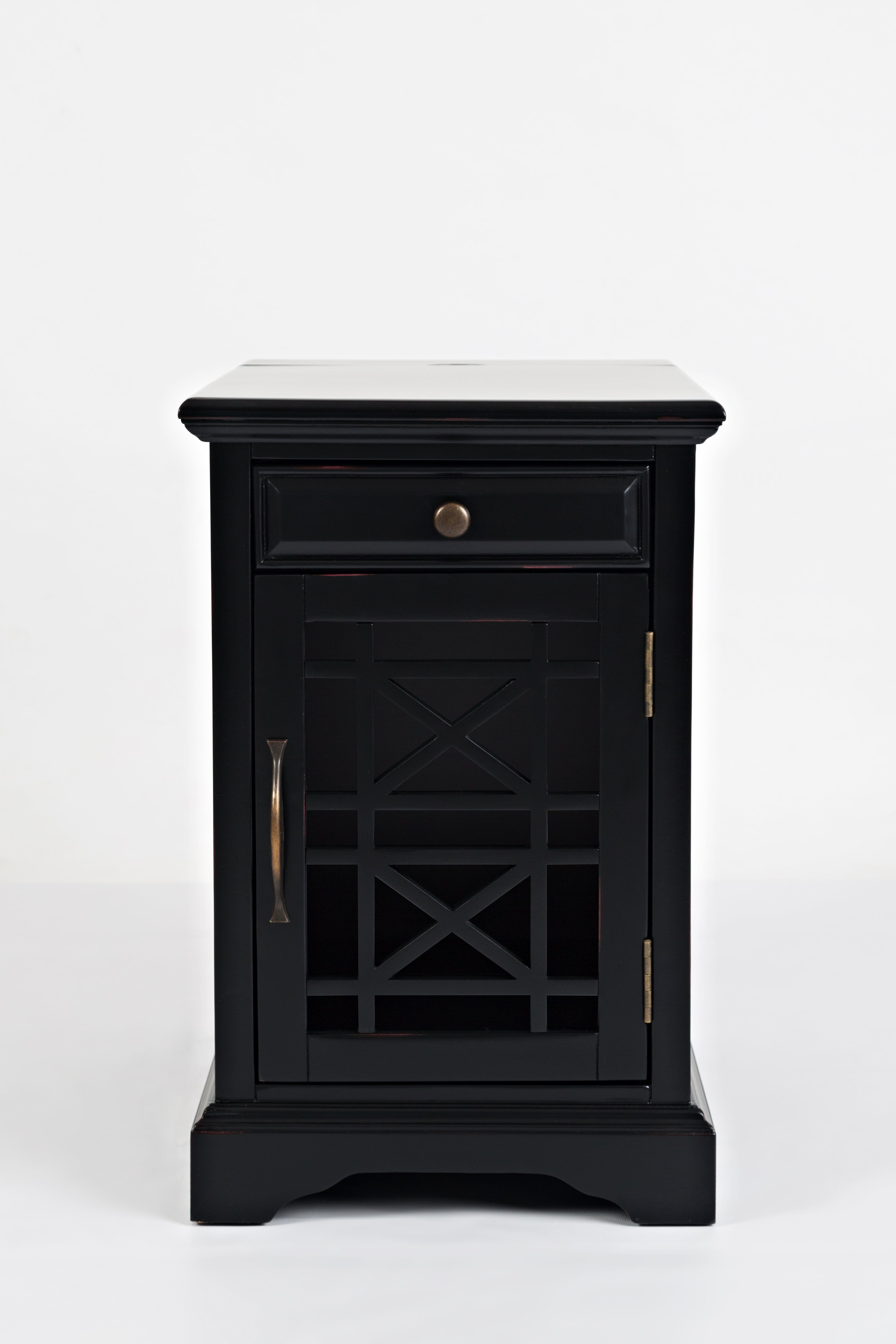 Craftsman Black Chairside Table-7