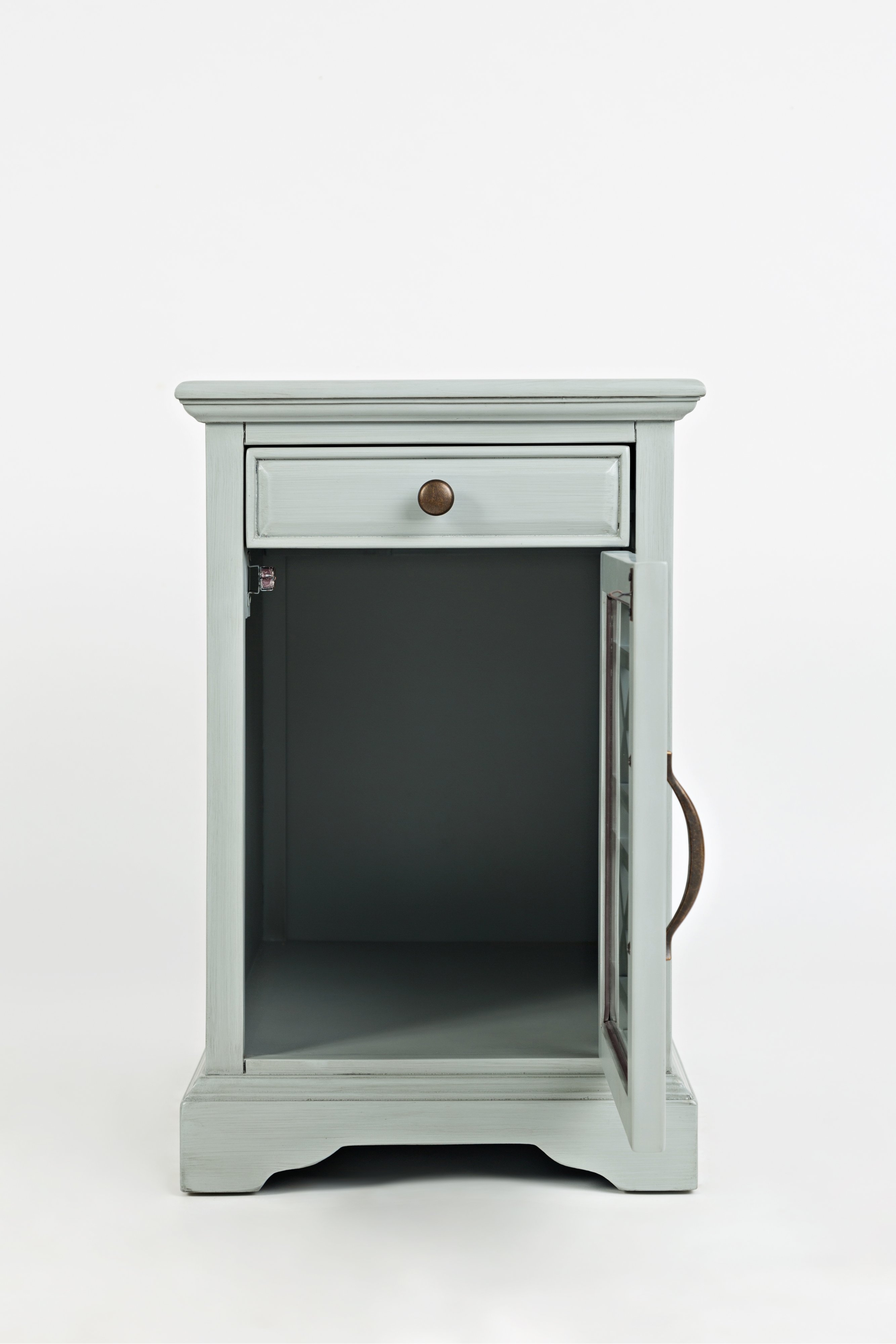 Craftsman Gray Chairside Table-3