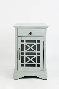 Gray Chairside Table - Craftsman
