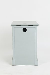 Gray Chairside Table - Craftsman-4