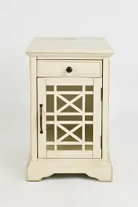 Craftsman Cream Chairside Table