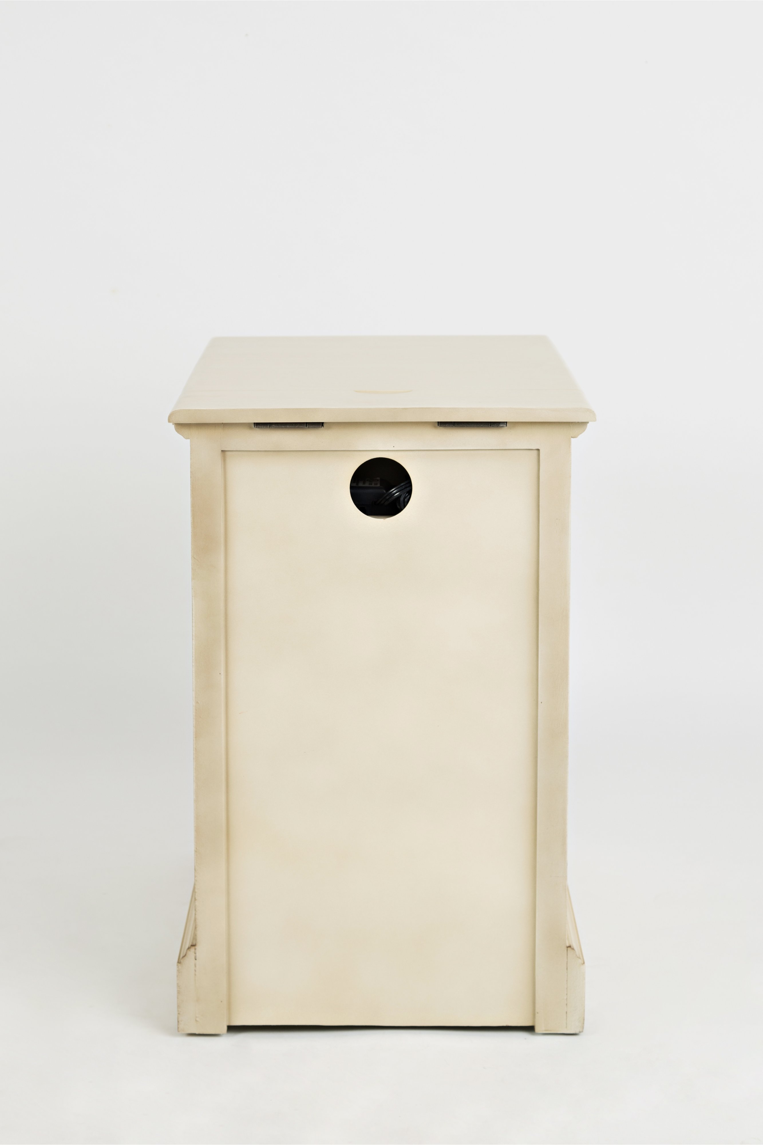 Craftsman Cream Chairside Table-3