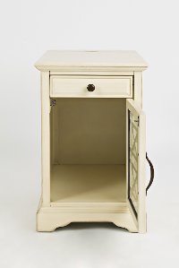 Cream Chairside Table - Craftsman-2