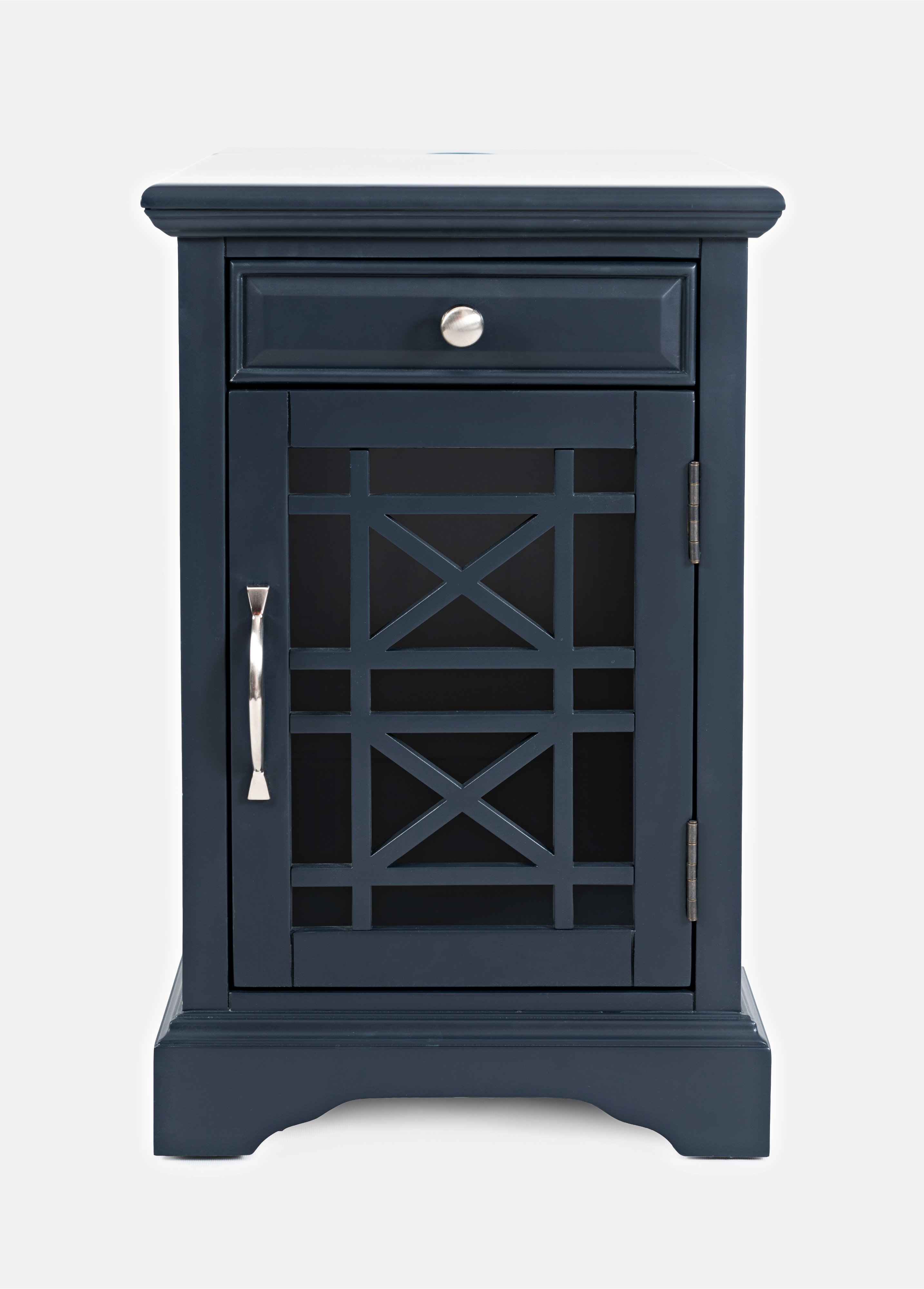 Craftsman Navy Blue Chairside Table-1