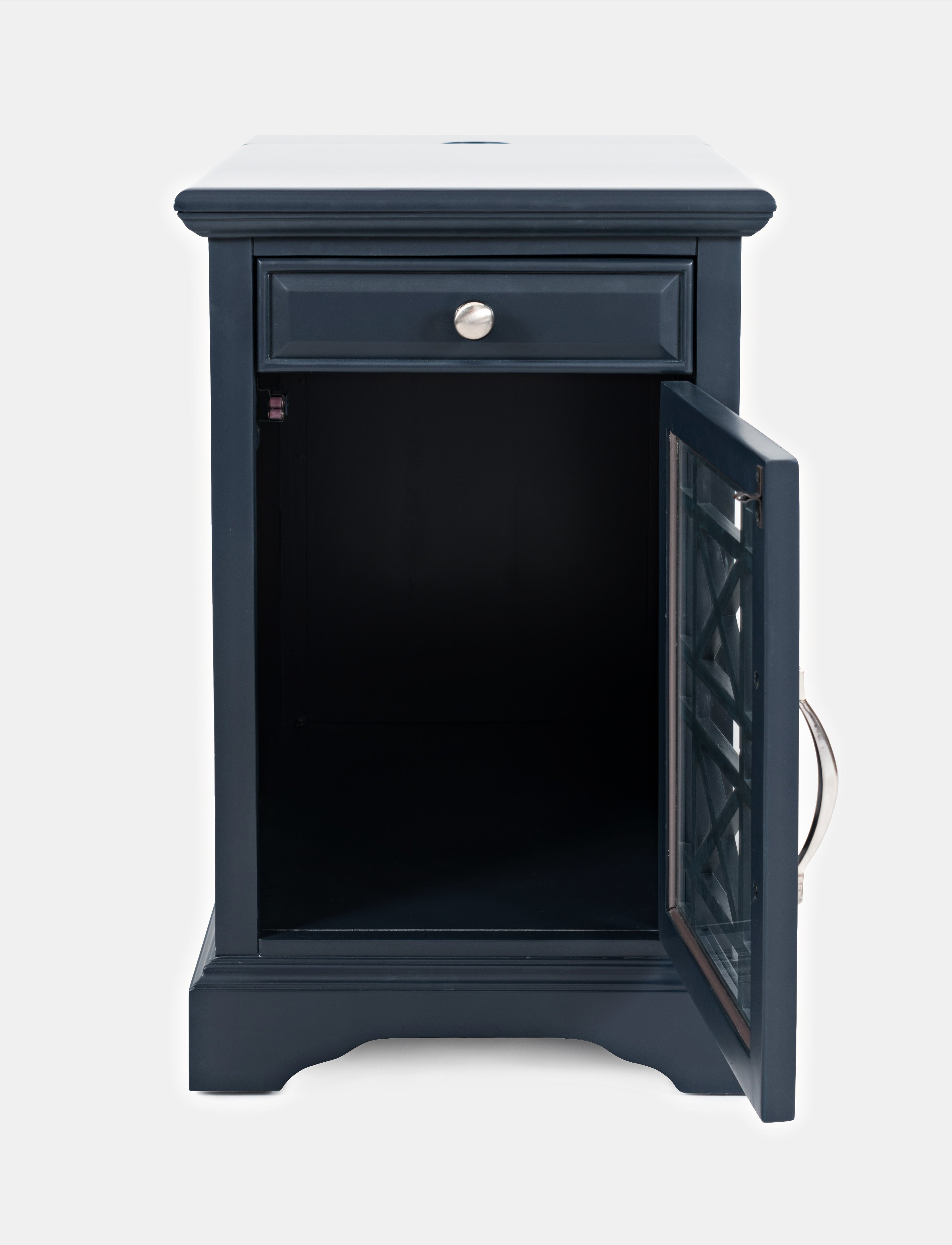 Craftsman Navy Blue Chairside Table-2