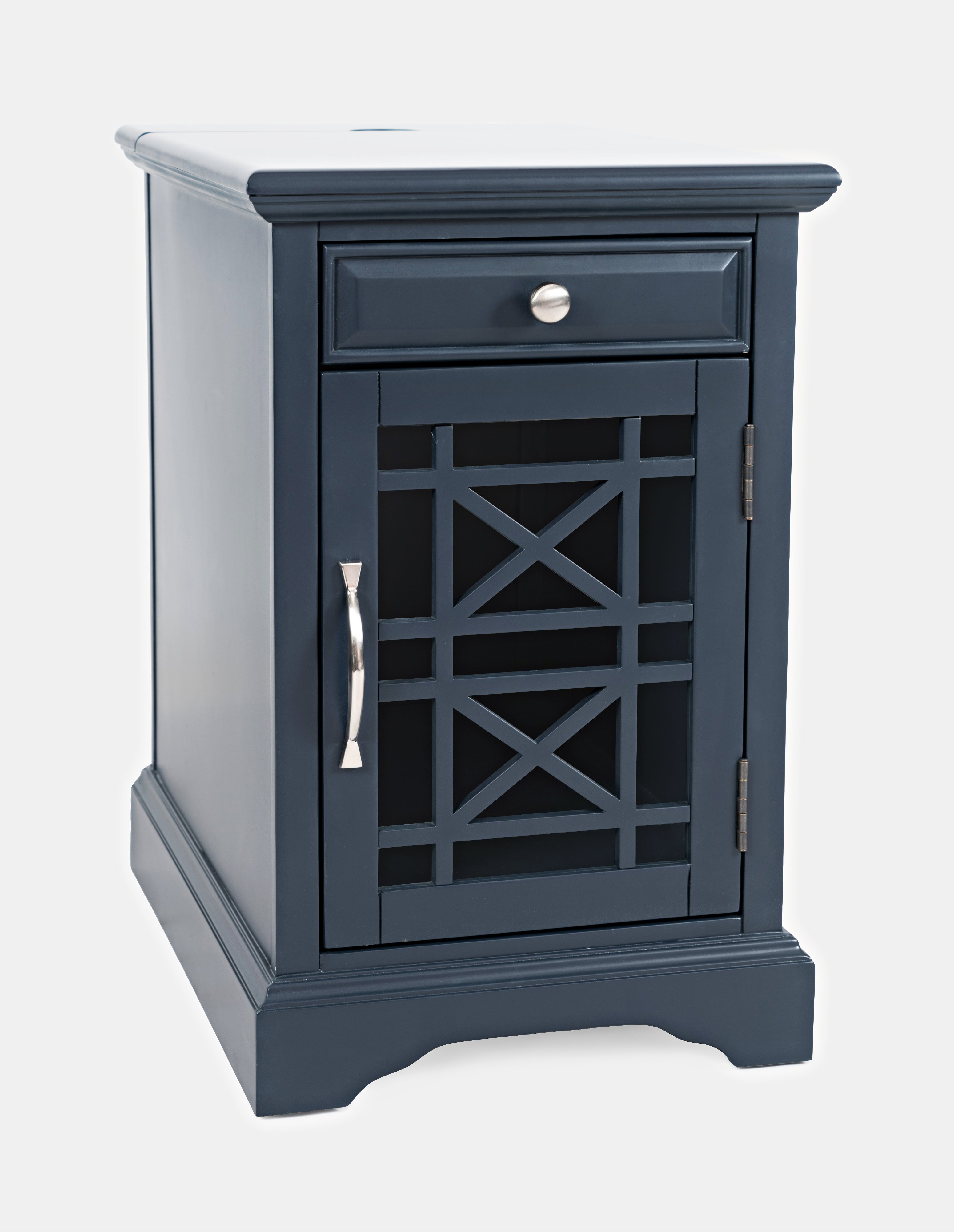 Craftsman Navy Blue Chairside Table-3