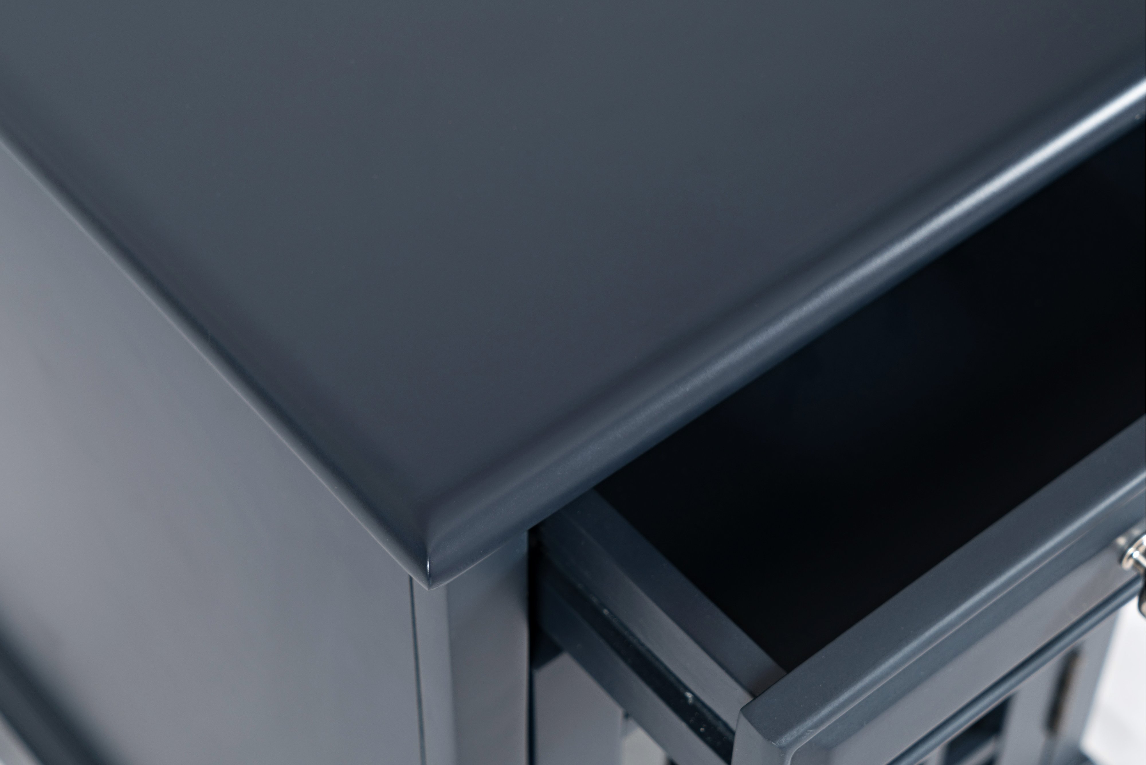 Craftsman Navy Blue Chairside Table-5