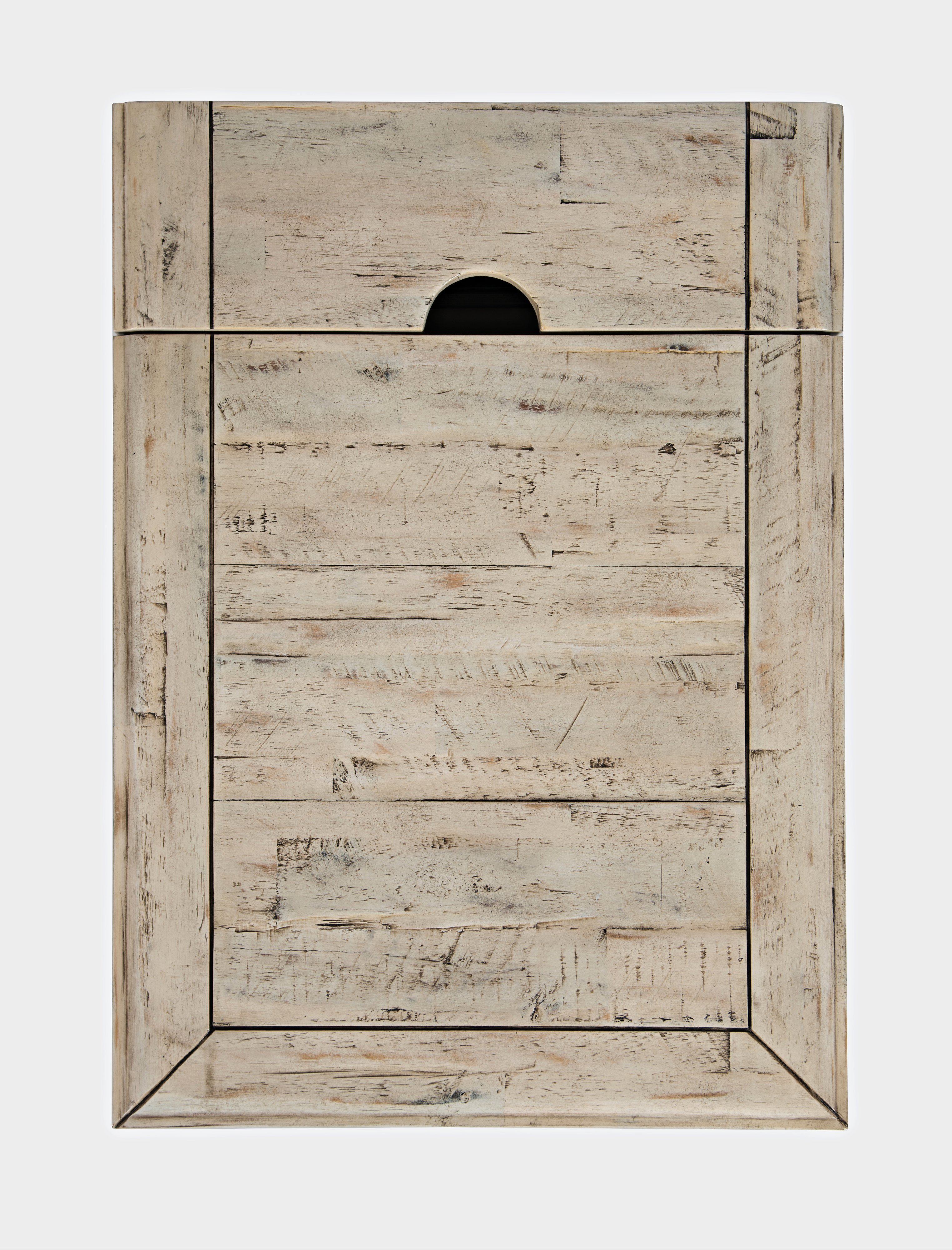 Rustic Shores White Chairside Table-4