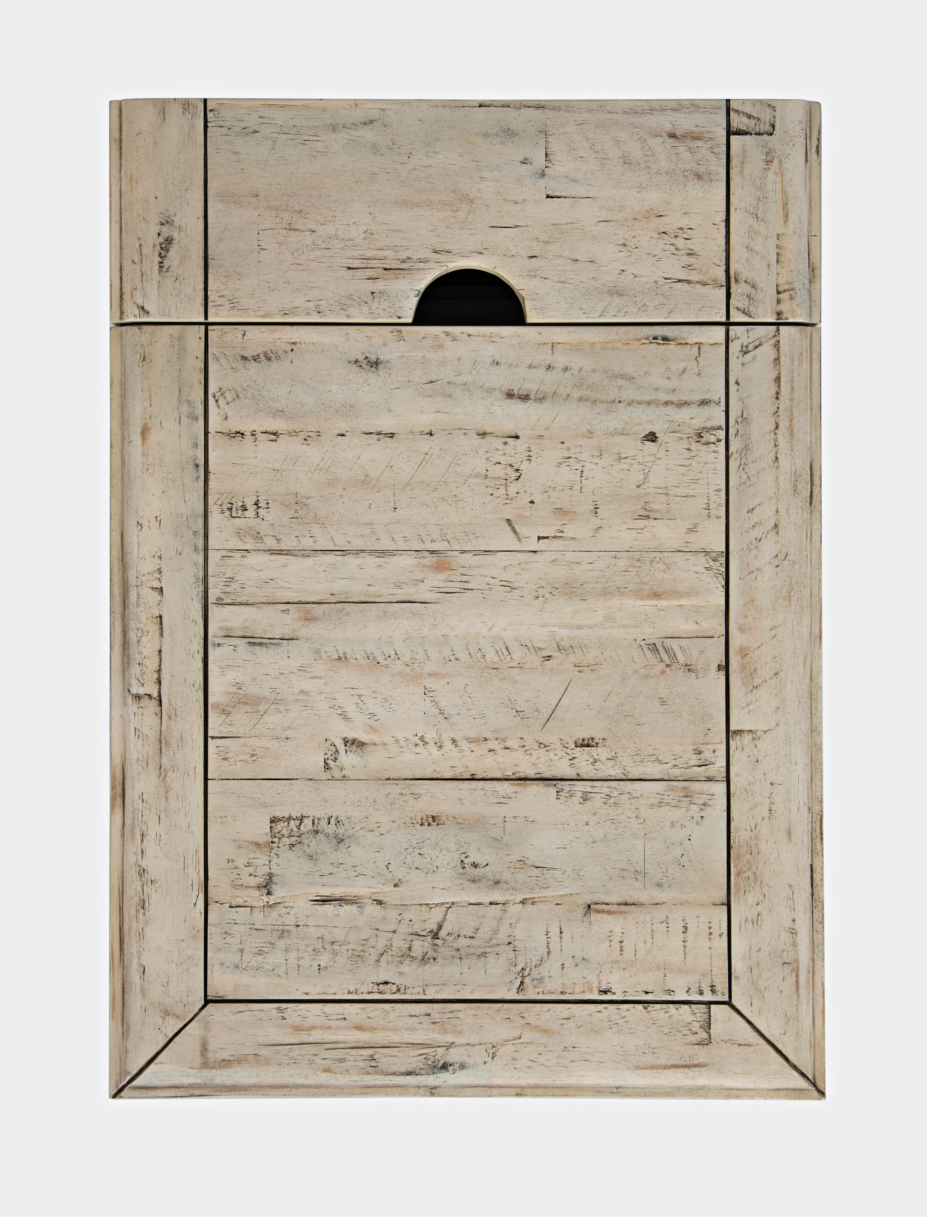 Rustic Shores White Chairside Table-4