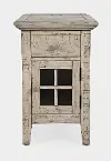 Rustic Shores White Side Table