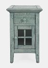 Rustic Blue Chairside Table - Rustic Shores