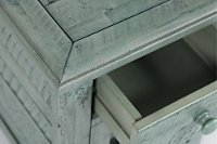 Rustic Blue Chairside Table - Rustic Shores-5
