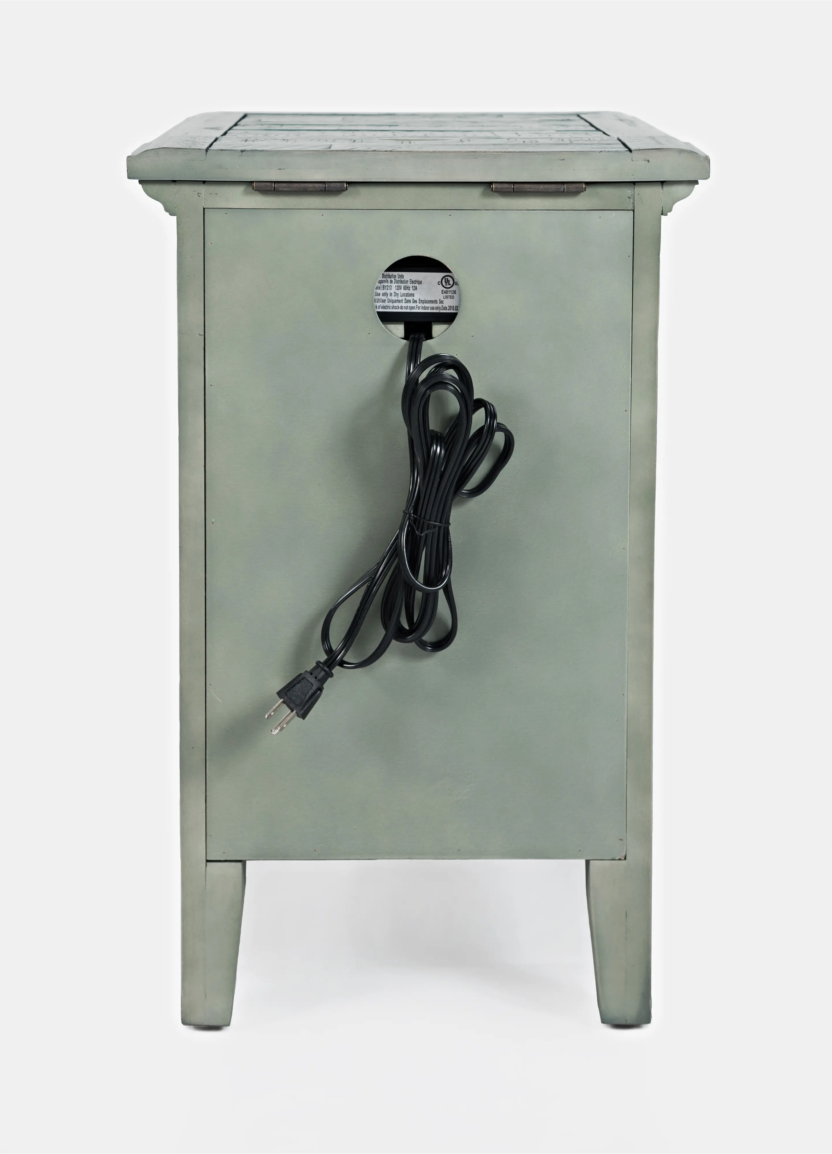 Rustic Shores Blue Chairside Table-8