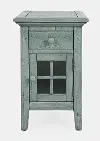 Rustic Shores Blue Side Table