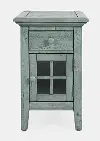 Rustic Shores Blue Side Table