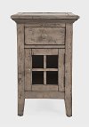 Rustic Gray Chairside Table - Rustic Shores