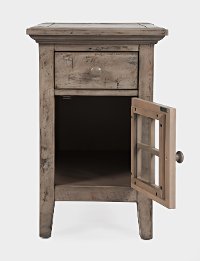 Rustic Gray Chairside Table - Rustic Shores-2