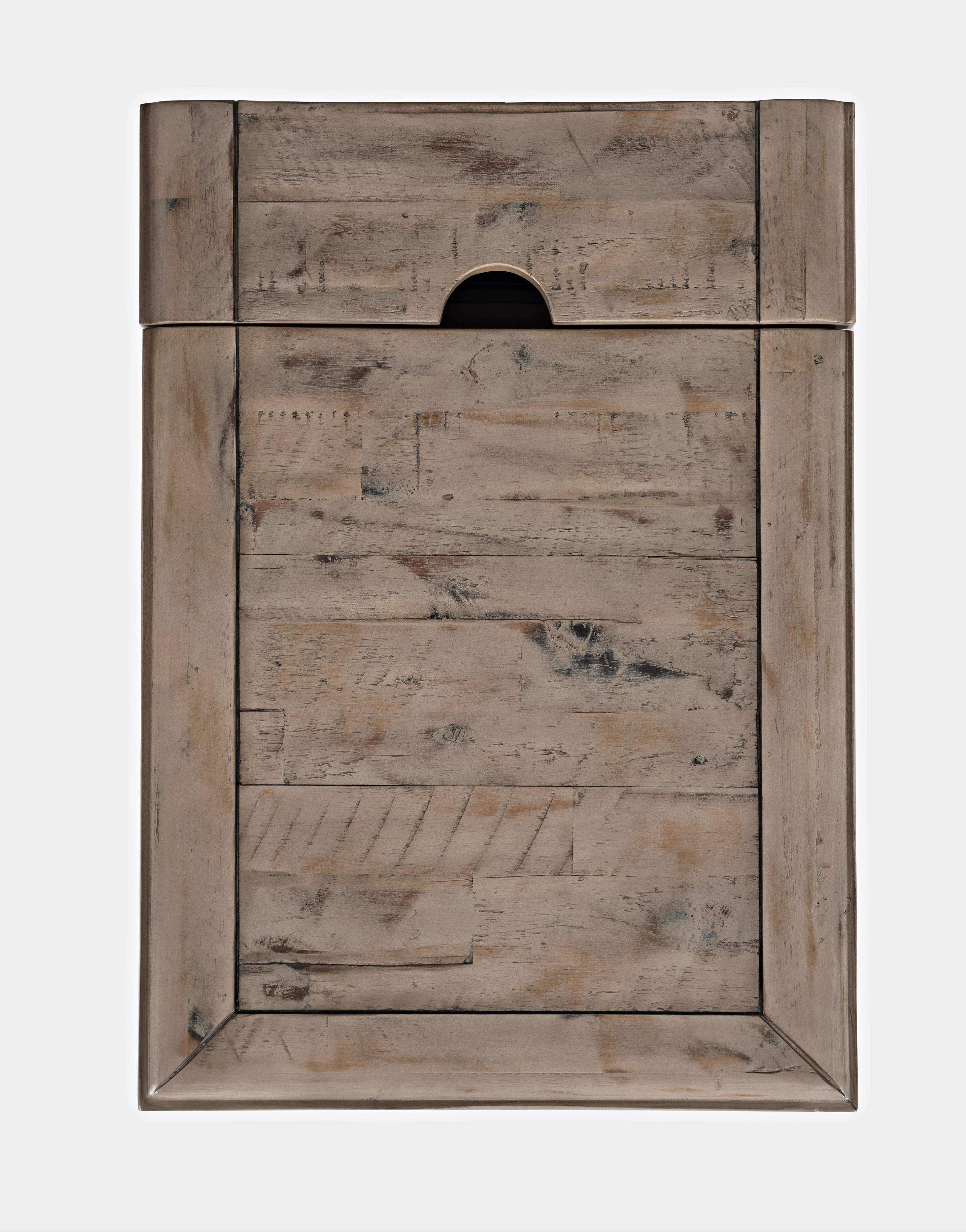 Rustic Gray Chairside Table - Rustic Shores-5