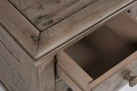 Rustic Gray Chairside Table - Rustic Shores-6