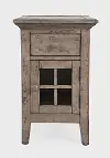 Rustic Shores Gray Chairside Table