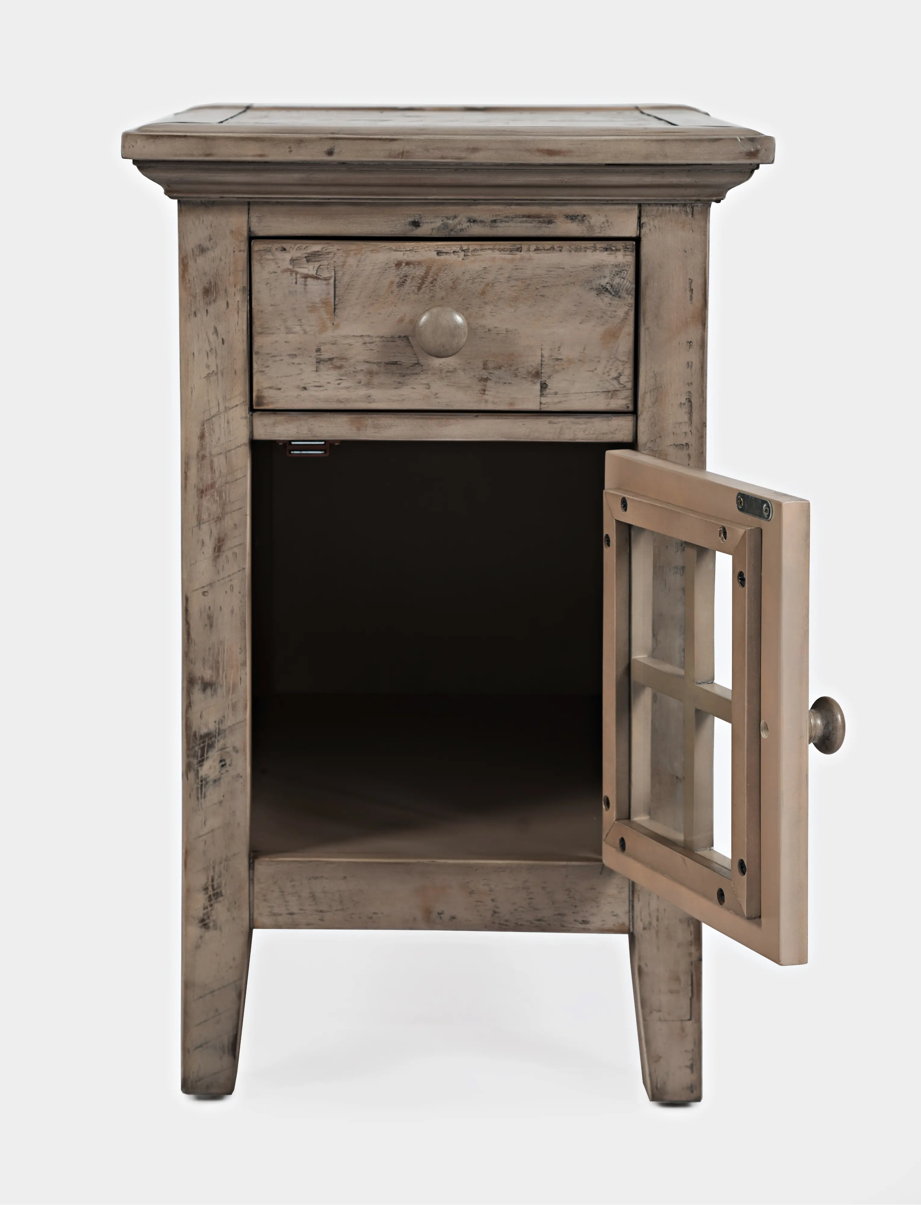 Rustic Shores Gray Chairside Table-2