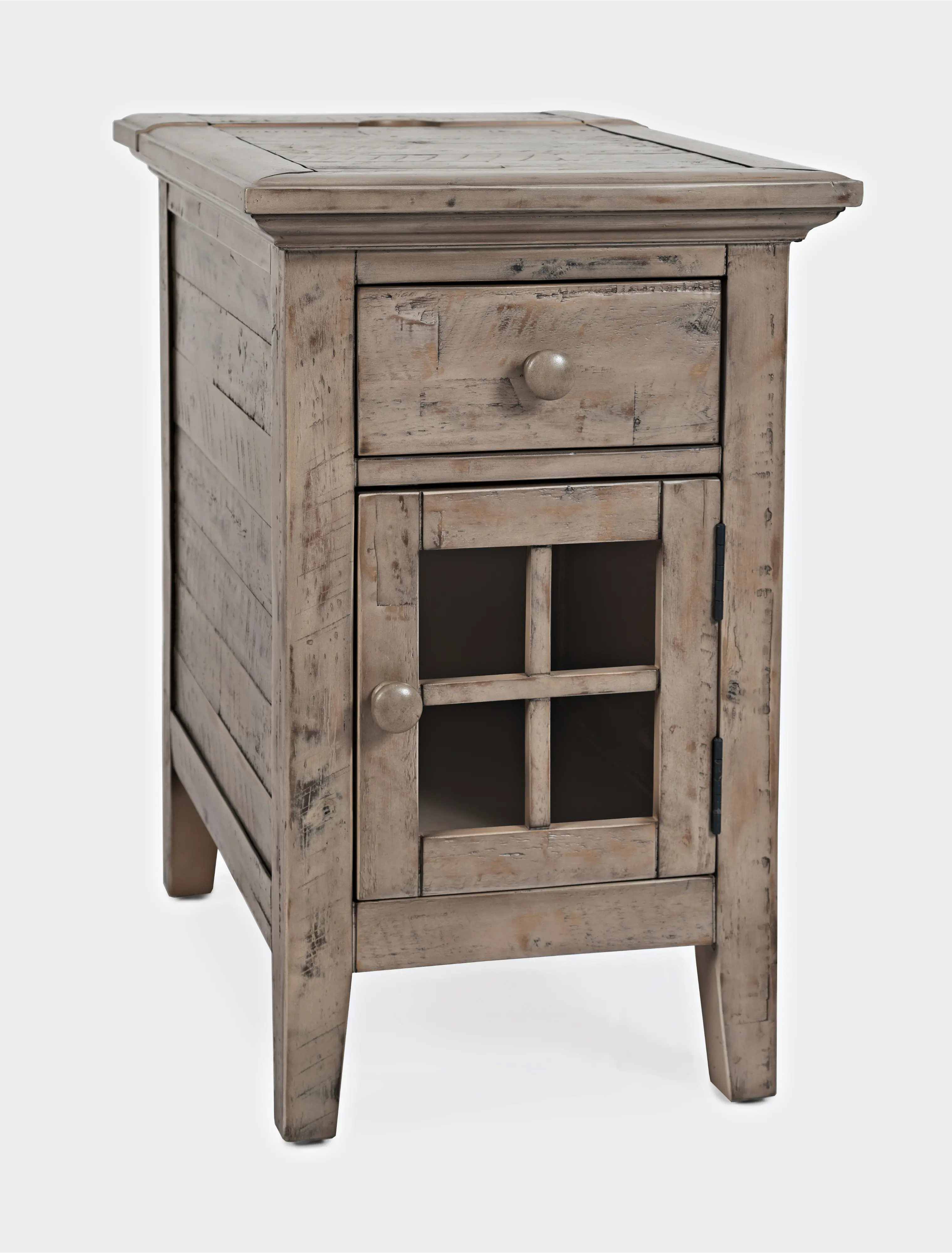 Rustic Shores Gray Chairside Table-3