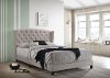 Clearance Traditional Khaki Upholstered Queen Bed - Rosemary